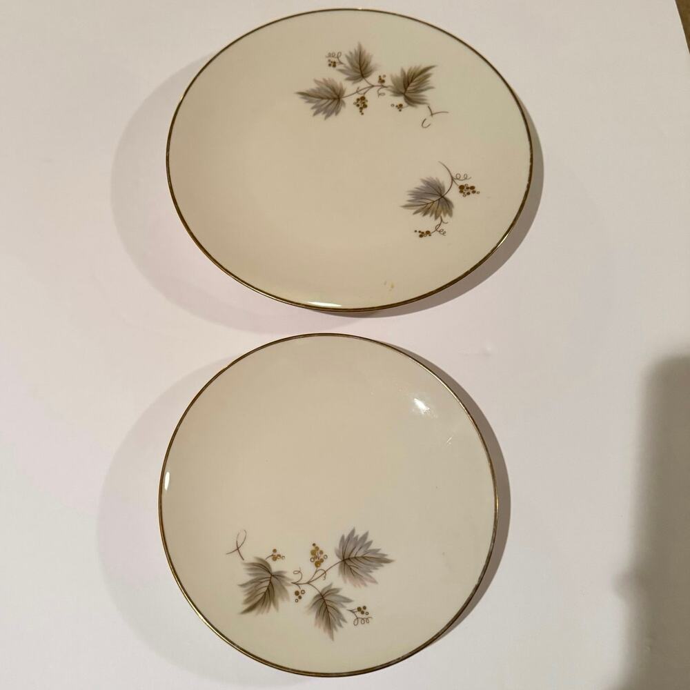 Noritake Ivory China Fantasia 7532 Plate & Cup Set Gold Trim Elegant Dinnerware - Picture 6 of 9